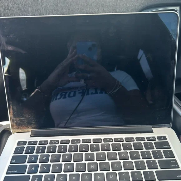 Apple Metallic Silver Laptop